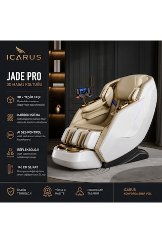 Jade Pro Masaj Koltuğu Beyaz - Gri