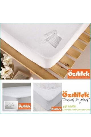 Özdilek Alez Fitted Sıvı Geçirmez Yatak Koruyucu 160x200 Cm Beyaz