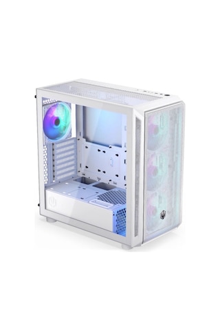 Arx 700 White Argb Mesh Temperli Cam Usb 3.2 Gen 2 Mid Tower Atx Gaming Kasa Ey2a017