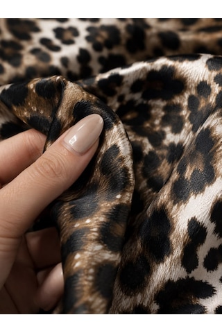 Favora Leopar Desenli Nevresimlik Kumaş 10 Metre
