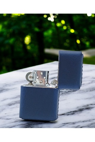 Cronder Hakiki Deri Çakmak Kılıfı Lacivert