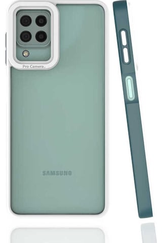 Samsung Uyumlu Galaxy M22 Kılıf Zore Mima Kapak Koyu Yeşil
