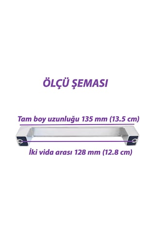 15 Adet Bihter Desenli Kulp 128 Mm Krom Mutfak Kulpu Çekmece Dolap Kapak Kulbu Metal Mobilya Dolabı Kulpları