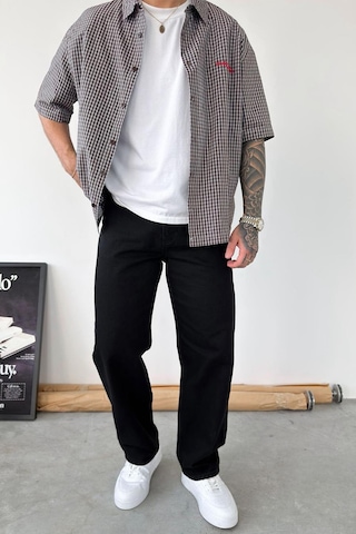 Siyah Basic Baggy Fit Pantolon Siyah