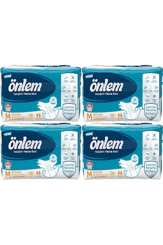 Önlem Belbantlı Hasta Bezi M 4 x 30'lu