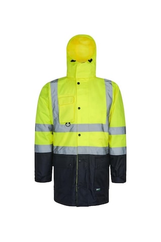 Reflektörlü 5+1 Farklı Kullanımlı Oxford 300d Parka Sarı Sarı