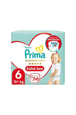Prima Külot Bez Premium Care 6 Beden 15+ KG 56 Adet