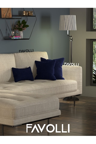 Br Favolli Kadife Dokulu Karanlık Mavi Kırlent Kılıfı Dream Serisi Punch Için Uygun Gizli Fermuar Karanlık Mavi