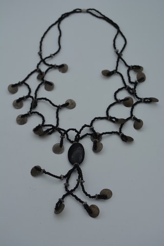 Stoneage Sedef Taşlı Kolye Gri