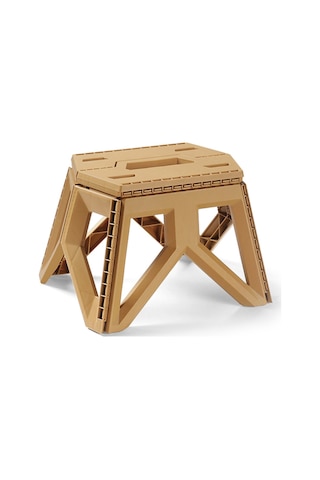 Suofeng Kamp Balıkçılık Plastik Katlanır Sandalye Kısa Stil - Haki Haki