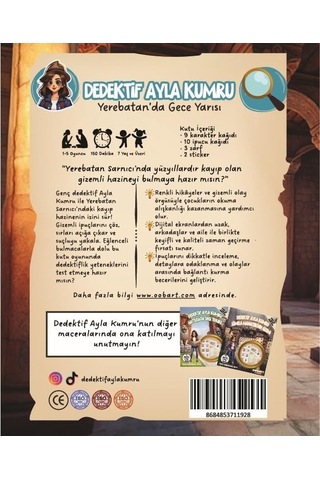 Oobart Dedektif Ayla Kumru Yerebatan'da Gece Yarısı, Çocuklar İçin Eğlenceli Dedektiflik Oyunu