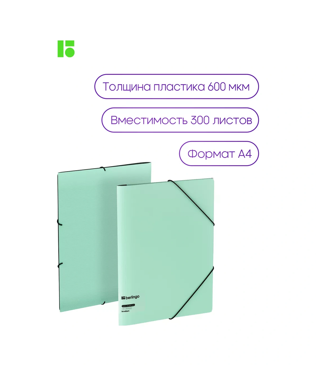 Berlingo A4 Belge Ve Yapraklar İçin Lastikli Klasör 170352576