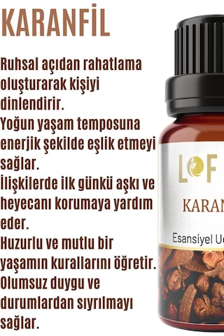 Lofty Karanfil Uçucu Yağ Buhurdanlık Esansı 10 ML