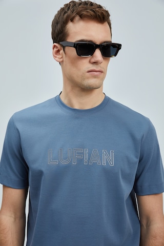 Lufian Erkek T Shirt 111020240 Koyu Mavi Koyu Mavi