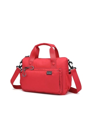 Smart Bags Kırmızı Ekstra Hafif Kumaş Orta Boy Kadın Omuz Ve Postacı Çantası