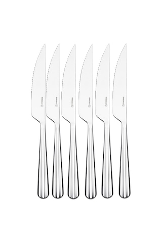 Korkmaz Country 6lı Steak Biftek Bıçak Seti A5658 Gri - Siyah