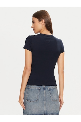 Tommy Hilfiger Tommy Hılfıger Kadın T-shırt Dw0dw20459-c1g Lacivert
