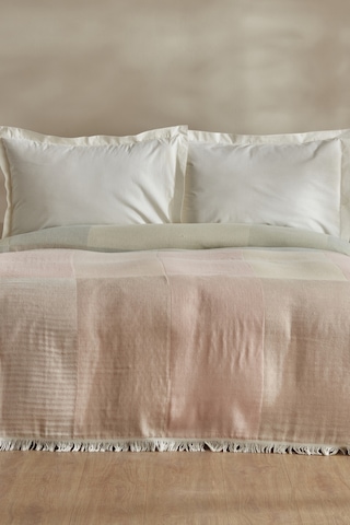 Karaca Home Cube %100 Pamuk Çift Kişilik Müslin Pike Pembe 200.22.11.0293 Pembe