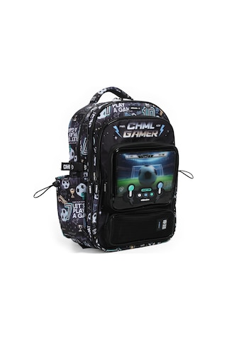 Chımola Chml Gamer Futbol Siyah Sırt Çantası 17"