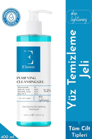 E'lovers Arındırıcı ve Aydınlatıcı Yüz Temizleme Jeli 400 ML