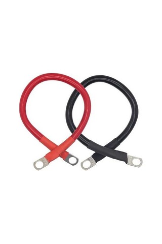 Moly 30cm Uzunlukta 4awg Bakır Tellere Sahip 150a Akım Kapasiteli Kırmızı-siyah Toprak Bağlantı Kabloları 2 Adet