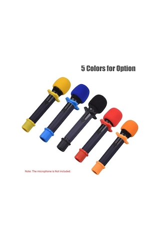 Fortunelane Mavi Mikrofon Koruma Seti: Rüzgar Spreyi, Kaymaz Halka, Dayanıklı Uç Kılıfı 3 Parça