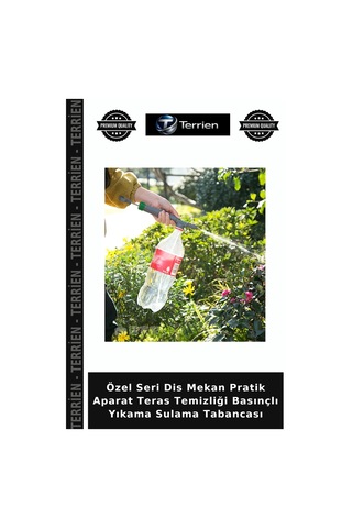 Özel Seri Dis Mekan Pratik Aparat Teras Temizliği Basınçlı Yıkama Sulama Tabancası