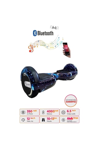 Citymate Hoverboard 6.5 inch Elektrikli Kaykay Scooter Bluetooth Hoparlörlü D03