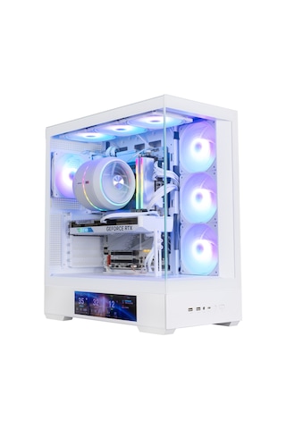 Zalman P40 Ds Whıte Atx Mıd Tower Beyaz Kasa 2 X Usb 3.0, 1 X Usb Type-c,1 X Mikrofon, 1 X Kulaklık, 4x 120mm Argb Fan
