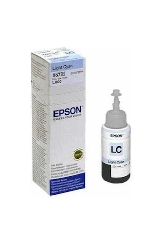 Özel Seri Epson T6735 Light Cyan İnkjet Mürekkep Kartuşu Çalışma Alanı Belge Üretimi Baskı Çözümü