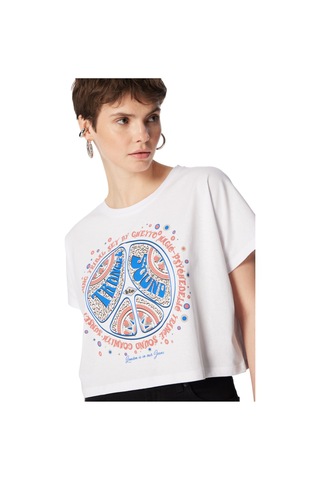 Lee Cooper Kadın T-shirt .242 Lcf 242002 Beyaz