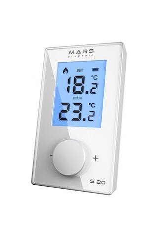 Mars S20 Kablosuz Oda Termostatı Beyaz