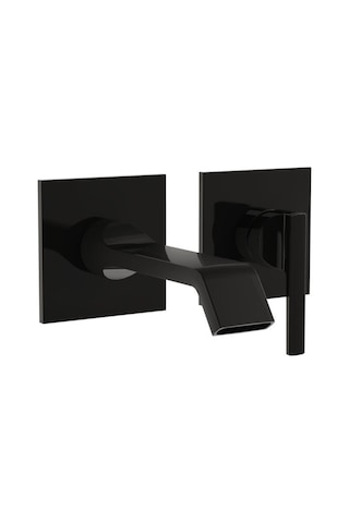 VitrA Suit A4278239 Ankastre Sıva Üstü Lavabo Bataryası Parlak Siyah