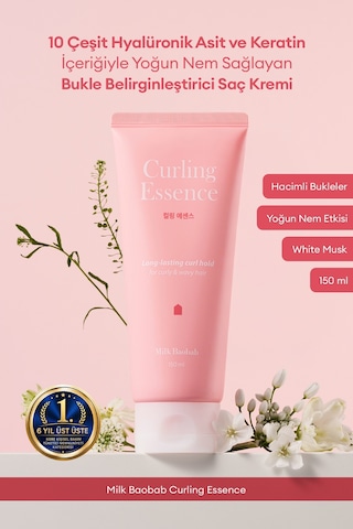 Hyalüronik Asit & Keratin İçeren Bukle Belirginleştirici Saç Kremi Mılk Baobab Curling Essence