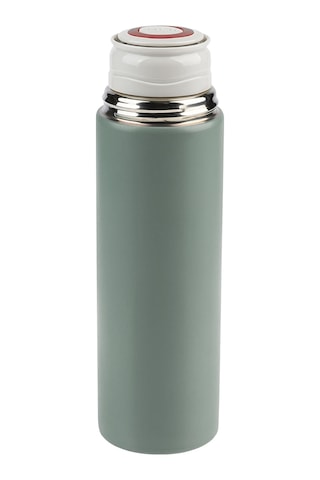 North Pacific Çelik Termos Seti 450 ML Yeşil - 3 Bardaklı