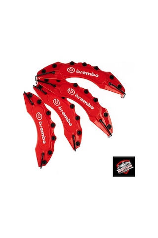 Kırmızı Brembo Üstü Baskılı Kaliper Kapağı 4'Lü Set