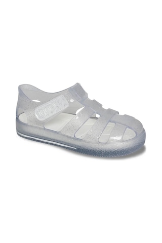 İgor Star Glitter Kız Çocuk Sandalet S10265-209 - Simli Beyaz