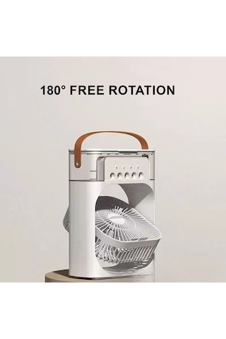 Ebitda Mini Hava Soğutucu Nemlendirici, 600ml, Siyah, 26x21x9 Cm, Ofis, Ev, Taşınabilir