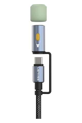 Lenyes LC111 60 W 4in1 Çoklu Şarj Kablolu Fener Ve Çakmaklık Özellikli Kablo 1 M