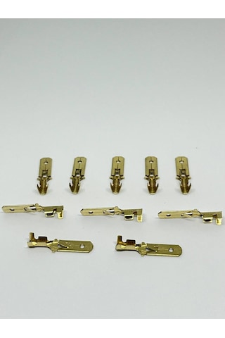10 Adet 6,3mm Erkek Fiş Terminal Kablo Ucu Sf1eu