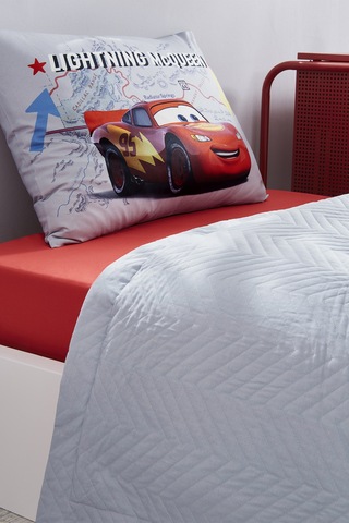 Özdilek Cars On The Road Tek Kişilik Disney Lisanslı Lastikli Fitted Çarşaf Kapitone Çocuk Nevresim Takımı Gri