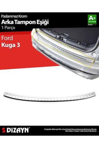 S-dizayn Ford Kuga 3 Krom Arka Tampon Eşiği 2020 Üzeri