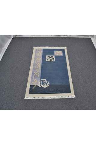 Zehra Abla Halı Yeni El Dokuma Nadir Modern Güllü Çiçekli Yün Kilim 7040 Çok Renkli
