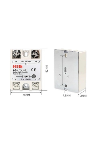 Ssr-10da Solid State Röle 10a Katı Hal Rölesi