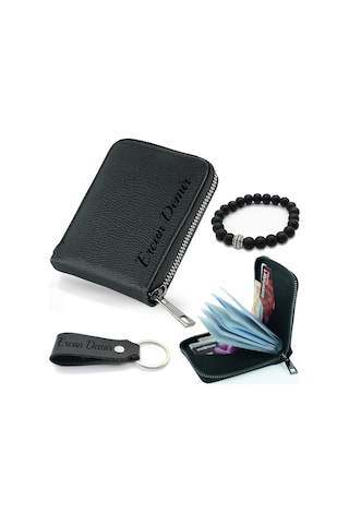 Erkek Kartlık Cüzdan Isme Kişiye Özel Bileklik Anahtarlık Hediye (472994348) Cüzdan Yazı Tipi