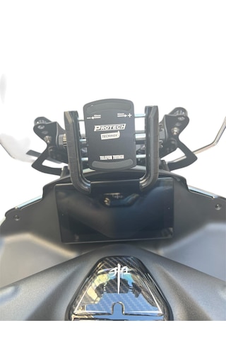 Motosiklet Telefon Tutucu Titreşim Önleyicili Siyah