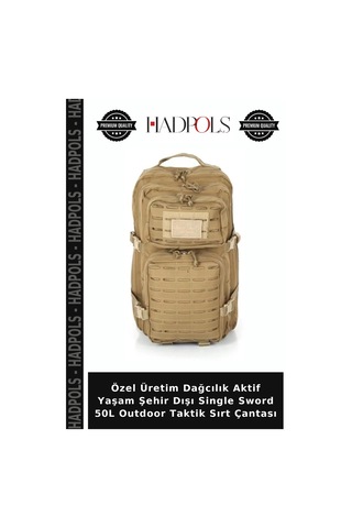 Hadpols Özel Üretim Dağcılık Aktif Yaşam Şehir Dışı Single Sword 50l Outdoor Taktik Sırt Çantası Çok renkli