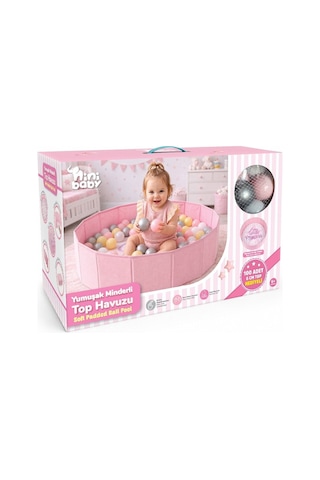 Er-703 Yumuşak Minderli Top Havuzu-pembe Standart