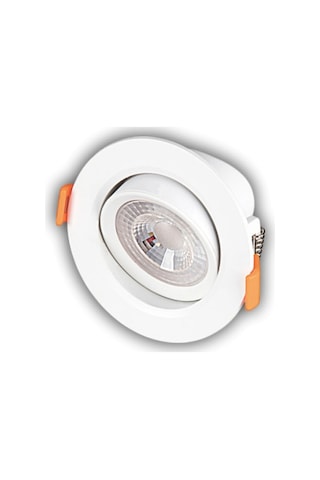 1 Adet Cata Ct 5204 Akik Beyaz Kasa 7w Sıva Altı Led Spot Beyaz Işık 6400k Renkli