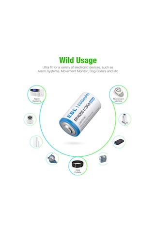 Ebl Er14250 1/2aa 1200mah Lityum Pil 2'li